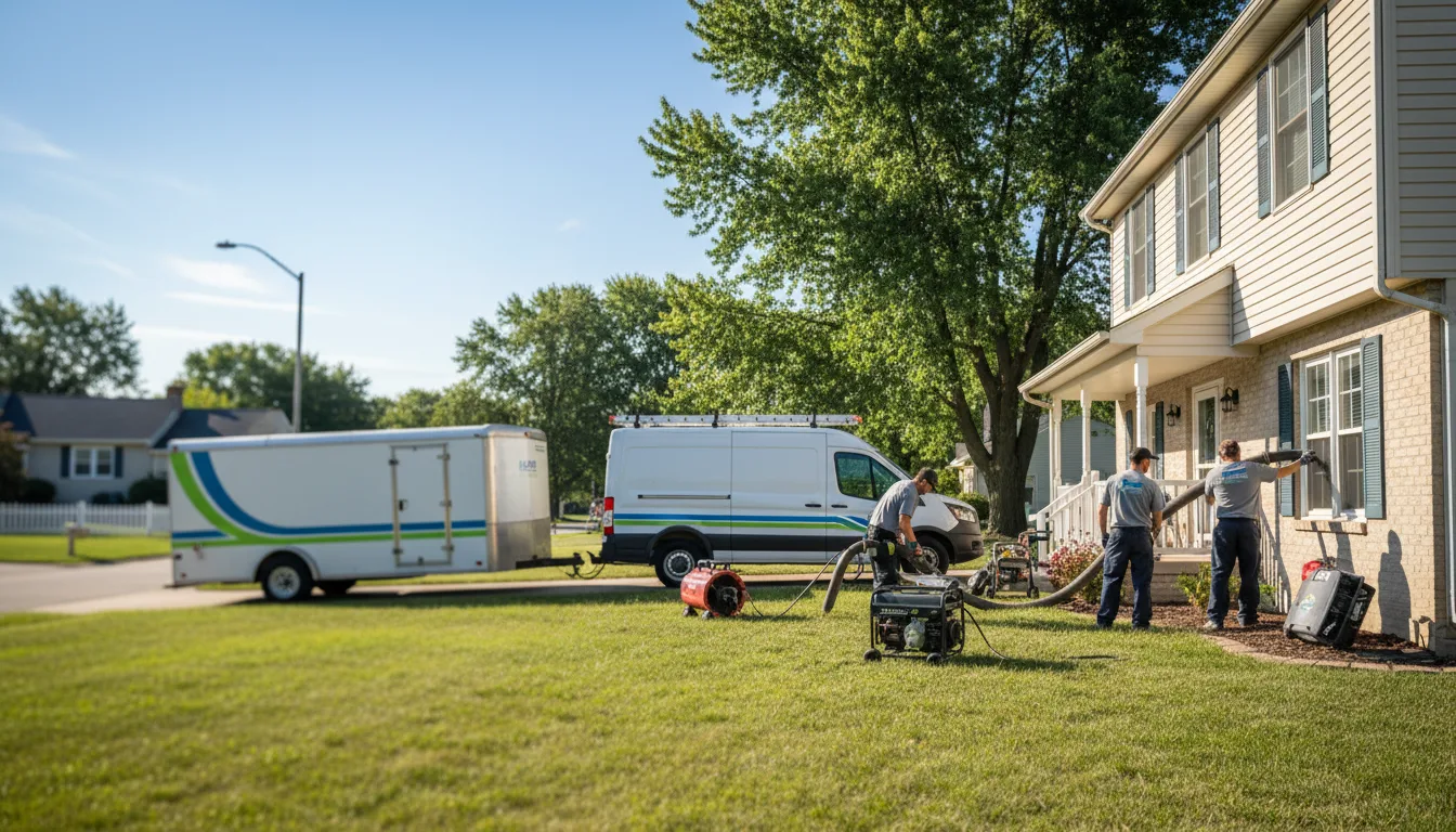 Flooded Basement Restoration And Cleanup With Repair in Farnhamville, IA near me